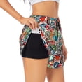 thumbnail image 3 of Lsque Cute Nautical Printed Women's Running Shorts with Liner Pockets,Elastic Quick Dry Workout Athletic Gym Yoga Shorts,Womens High Waist Shorts-Medium, 3 of 9