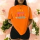 thumbnail image 3 of Playera Blusa Mujer con Frase Positiva Eres Bella Fabulosa y Fuerte Moda Casual Inspiradora Color Anaranjado Talla Chica Marca Emil SaEs, 3 of 4