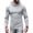 Grey, variant on Hooded Long Sleeve T Shirt Casual Irregular Summer Fashion Pullover Top Custom T Shirts for Men
