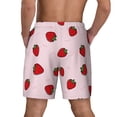 thumbnail image 4 of Daiia Strawberry Mens Swim Trunks Swim Shorts Quick Dry Swim Shorts with Mesh Lining Pockets-3X-Large, 4 of 9