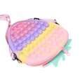thumbnail image 2 of xiaxaixu Silicone Coin Purse, Strawberry Bear Shape Wallet Bubble Fidget Toy, 2 of 7