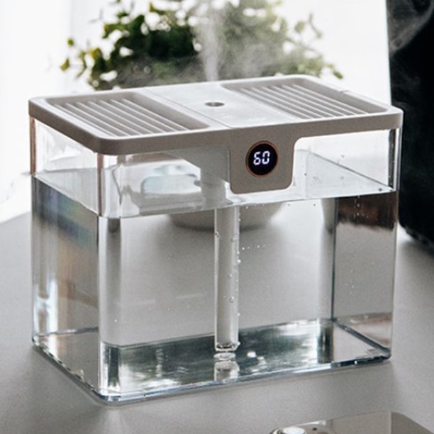 Muyoka Humidificador purificador de aire Humidificador de niebla fría de escritorio de 1.5L con 2 modos de pulverización Interruptor de un toque Difusor de aroma silencioso Pulverizador para el hogar Muyoka Hogar
