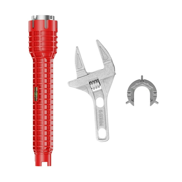 Llave de fregadero Llave de plomería Herramienta de reparación de fregadero multipropósito Llaves de tubería Grifo Instalador de fregadero Cambio de estilo D