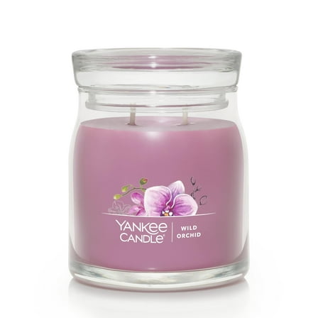 Yankee Candle Signature Medium 2-Wick Candle, Wild Orchid, 13 oz