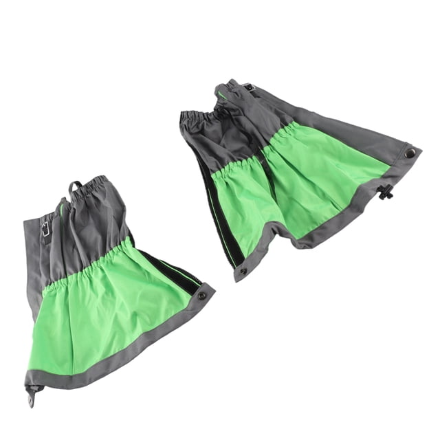 M Buder Cubiertas de Botas Impermeables Polainas de Nieve para Senderismo, Escalada, Esquí y Deportes de Invierno, Resistentes al Desgarro y al Viento para Adultos (Verde)