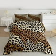 thumbnail image 2 of Homewish Chic Leopard Print Bedding Comforter Set,Rustic Western Farmhouse Twin Comforter Sets,Brown Black Bedding Set For Girl Kids,Breathable Home Decor Reversible,2-Piece, 2 of 8