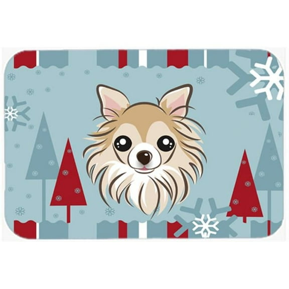 Winter Holiday Chihuahua Mouse Pad, Hot Pad & Trivet