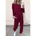 thumbnail image 2 of Conjunto de ropa de estar por casa de otoño, conjunto de 2 piezas para mujer, conjunto de pijama de manga larga de dos piezas para mujer, diseño elevado, 2 of 6
