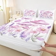 thumbnail image 3 of Castle Fairy Girls Cartoon Mushroom Twin Sheet Sets,Purple Flowers Bedding, 3 of 7