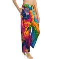 thumbnail image 2 of Daiia Colorful Parrot Jungle Dream A Women's Sleep Pant with Pockets and Drawstring,Pajama Pants-XX-Large, 2 of 9