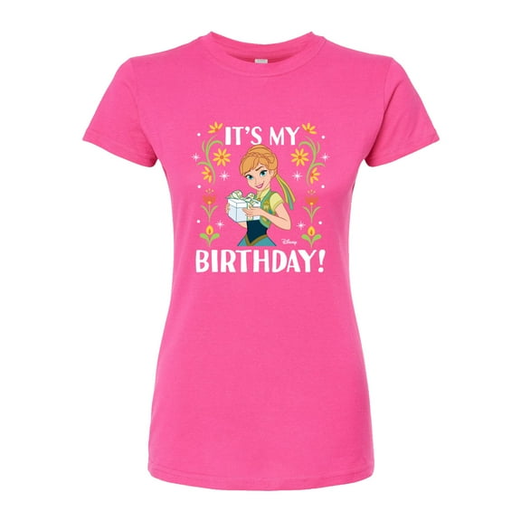 Disney Frozen - Anna It's My Birthday - Juniors Fitted Graphic T-Shirt