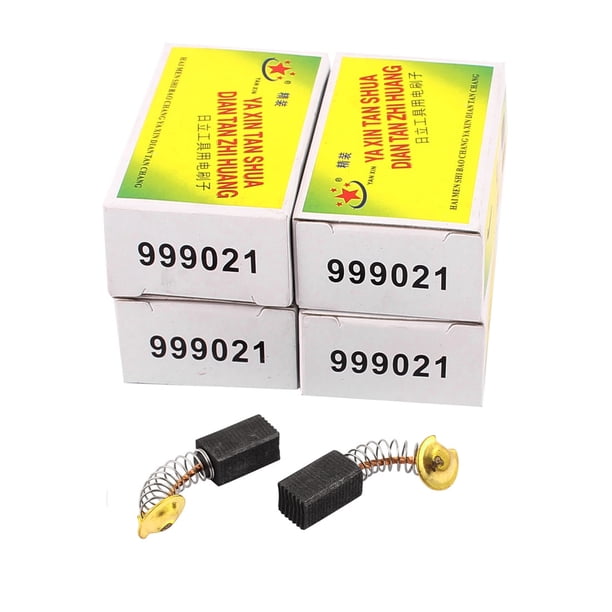 5 Pares de Cepillos de Carbón para Motor de Taladro Eléctrico Rotativo Herramienta de Potencia Gris 999-021