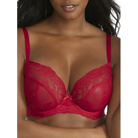 

Panache Ana Lace Plunge Underwire Bra (9396) 36H Salsa Red