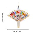 thumbnail image 3 of Vela de cumpleaños en forma de abanico, vela de cumpleaños reutilizable novedosa, decoración divertida para pasteles, arreglo de pasteles, velas mágicas para fiestas, 3 of 8