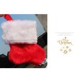 thumbnail image 2 of SUNSIOM Christmas Small Hanging Stockings Contrast Color Plush Home Party Christmas Tree Ornament, 2 of 6