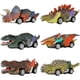 thumbnail image 1 of Coches de juguete de dinosaurio YONGSHENG Paquete de 6 Juguetes T-Rex Triceratops Stegosaurus, 1 of 5