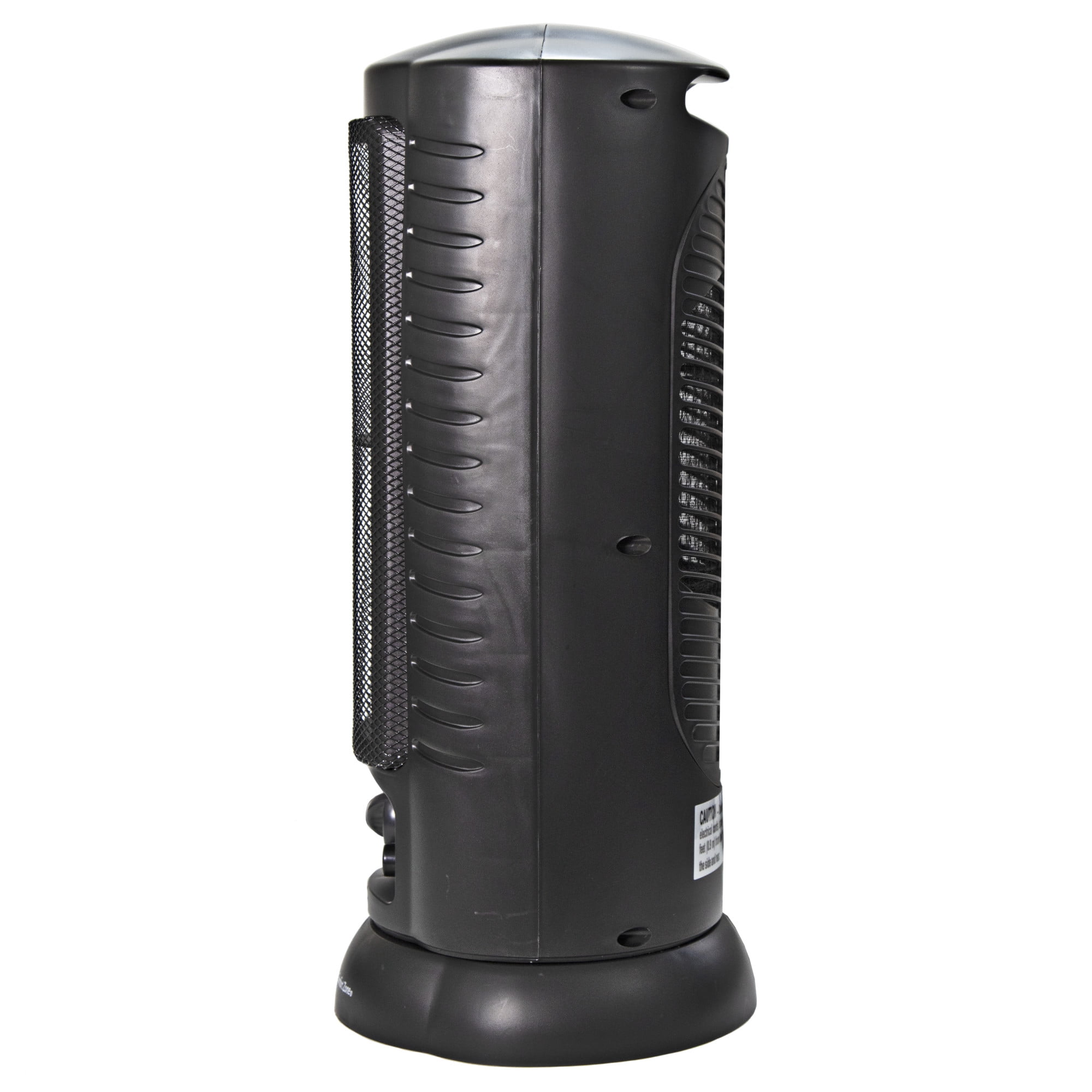 Comfort Zone 1,500-Watt Oscillating Ceramic Tower Heater with Safety Features, Black
