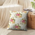 thumbnail image 4 of LALILO Throw Pillow Covers Floral With Peony Accent Art Artwork Cushion Cover 18" x 18", 2 Pack, 4 of 6