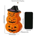 thumbnail image 3 of Cififendec Halloween Metal Candy Tins, 9.25"×5.51", Stacked Pumpkin Shaped Iron Storage Boxes for Tabletop Spooky Party Snack Treat Container Decor, 3 of 5