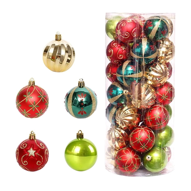 Bolas de Navidad Colgantes Sunnimix 30 Piezas de Decoración Colgante de Oro