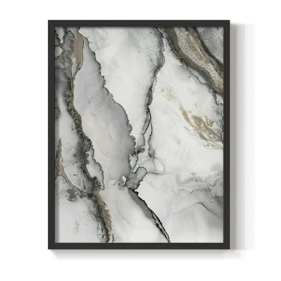 Abstract Ink Fantasy I in Paper Solid Wood 8 x 10 Framed Print