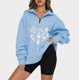 thumbnail image 2 of Tops Para Mujer Blusas de Manga Larga Moda Casual Impreso Cuello Vuelto Camiseta Suelta Otoño Jersey Odeerbi ODB185374, 2 of 6