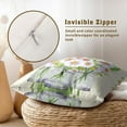 thumbnail image 4 of Spring Floral Daisy Throw Pillow Cover 16x16 Inch Pack of 2 Green Flower Cushion Pillow Case Square Cotton Spring/Summer Flowers Pillowcase for Flowers Party Bed Sofa Home Car Bedroom Outdoor, 4 of 6
