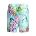 thumbnail image 5 of Easygdp Dragonfly Floral Men's Short Pajama Pants, Sleep Shorts, Household Pants, Casual Pants with Pockets - X-Large, 5 of 9