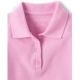thumbnail image 3 of Polo The Children's Place para niñas, paquete de 3 unidades, color rosa y morado, 3 of 4