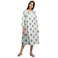 thumbnail image 2 of Moomaya Chemise de Nuit en Coton Imprimé pour Femmes, 2 of 6