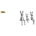 thumbnail image 1 of Estatua Familiar De Conejo De Resina De José Jesús, Decoración De Escritorio, Escultura De José Durmiendo, Estante De Mesa, Adorno Central Para Oficina, Coche, Gabinete De Animales,, 1 of 8