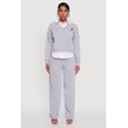thumbnail image 3 of Women's Graphic Detail Layered Look Shirt Collar Sweatshirt, 3 of 5