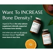 AlgaeCal Bone Builder Pack - Calcium with Vitamin D and Strontium, Clinically Supported to Increase Bone Density in 6 Months, 1-Month Supply