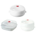 thumbnail image 6 of Heat Resistant Microwave Steamer Container With Ventilated Base Clear Covers For Buns Dumplings Sturdy Kitchen Tool, 6 of 9