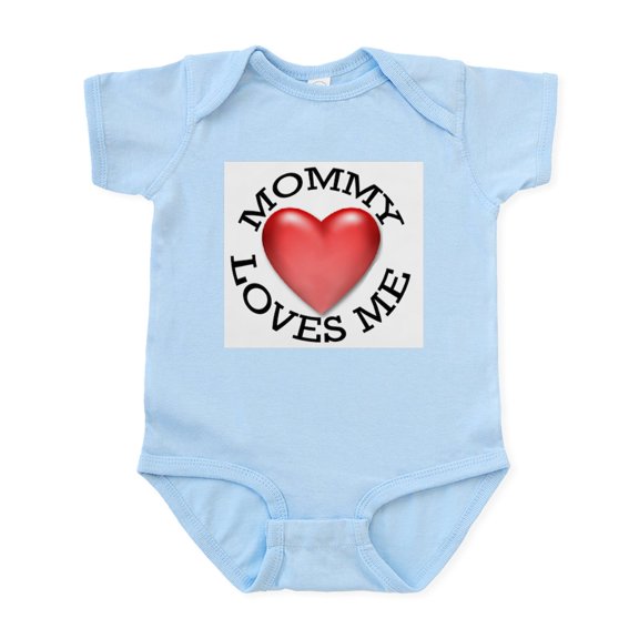 CafePress - Mommy Loves Me Infant Bodysuit - Baby Light Bodysuit, Size Newborn - 24 Months