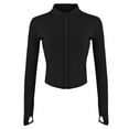 thumbnail image 7 of Women's Slim Fit Running & Yoga Jacket with Thumb Holes, 7 of 7