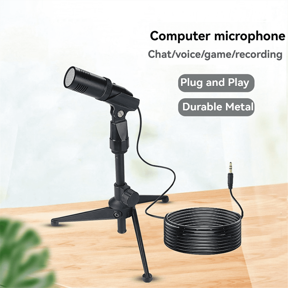 Condenser Microphone Desktop Recording Microphone for PC Laptop Streaming Video Games Podcasts Vocals