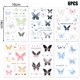 thumbnail image 1 of Juego de pegatinas de tatuajes de mariposas y flores encantadoras, resistentes al agua, duraderas, coloridas, para el cuerpo, tatuajes temporales falsos para mujeres y niñas, 1 of 6