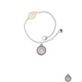thumbnail image 2 of Delight Jewelry Stainless Steel Disc She Believed She Could So She Did - Goldtone Leaf Delicate Bracelet, 6.25+1.75", 2 of 4