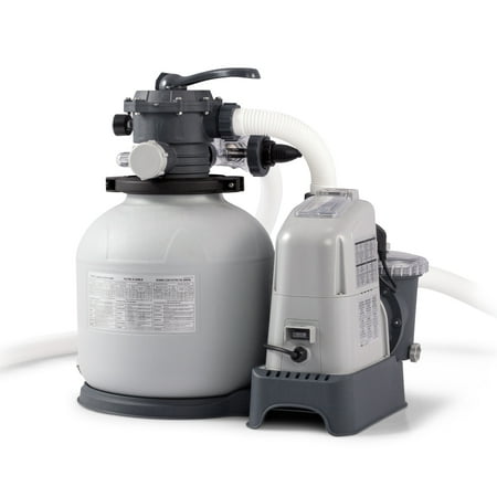 Saltwater System - Intex - 120V Cartridge Filter Pump and Saltwater System