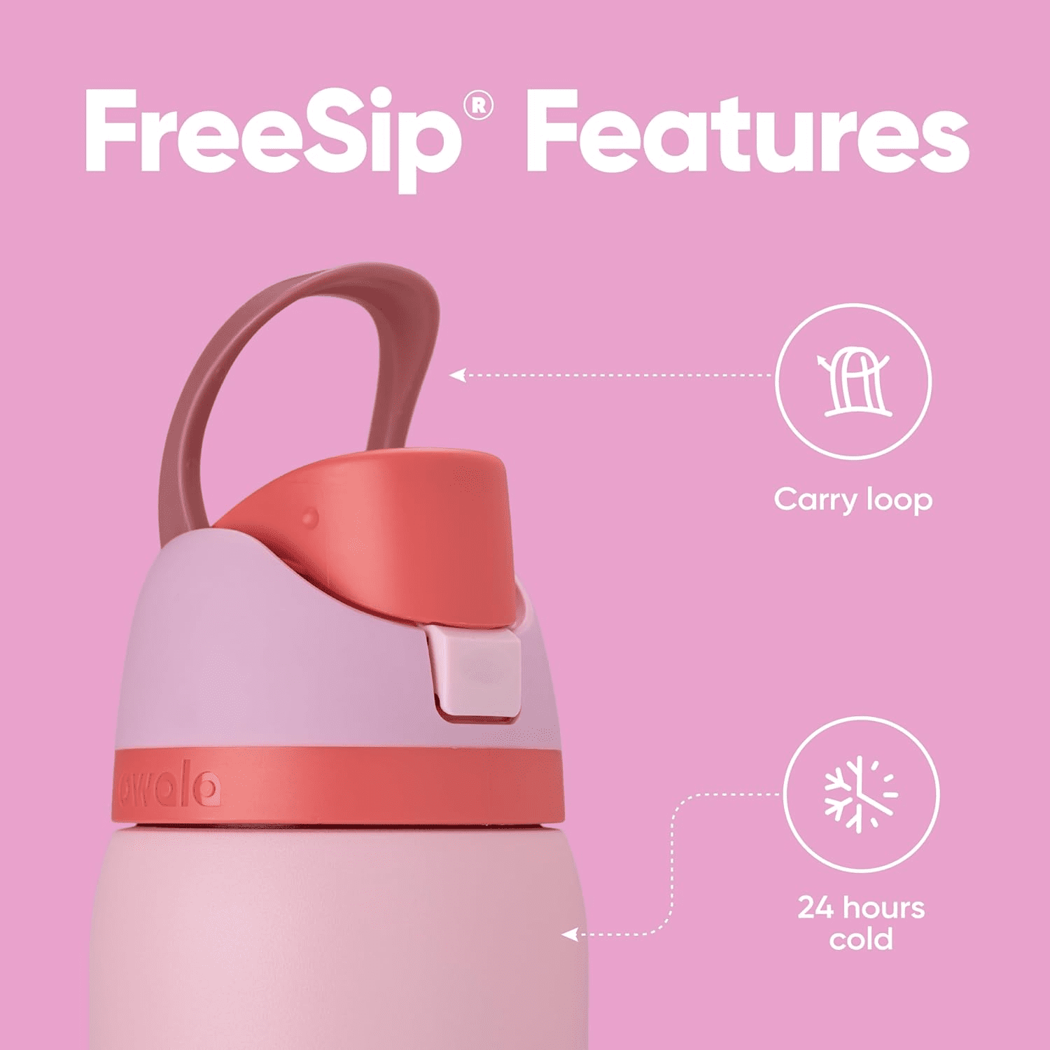 Owala 32 oz. FreeSip Stainless Steel Water Bottle - Ange Food Cake