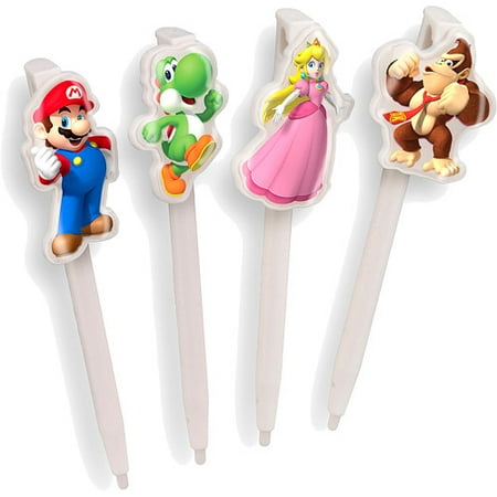 RDS Industries 3DS + DSi + Xl Nintendo Character Stylus, 4 Count