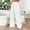 White, variant on IDALL Linen Pants Women Petite Pants Women Pure Color Fashionable Casual Imitation Linen Pocket Strap Pants Lounge Pants Women Summer Pants Army Green L
