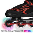 thumbnail image 2 of Patines en Linea rueda 70 mm Altera Ajustables Profesionales Mediano Rojo, 2 of 8
