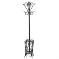 thumbnail image 1 of Southern Enterprises Brighton Coat Rack and Umbrella Stand in Painted Black, 1 of 5