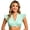 Mint Green, variant on Women's V Neck Cap Sleeve Blouse Traditional Bavarian Style Costume Top Oktoberfest Beer Festival Shirts