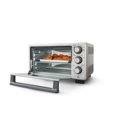 thumbnail image 4 of Oster Compact Countertop Oven With Air Fryer, Stainless Steel, 4 of 6