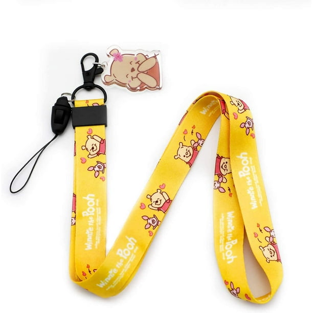 Winnie The Pooh Lanyard Porte-clés Porte-badge pour carte d'identité  (LD-Pooh New) 
