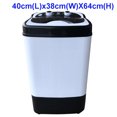 thumbnail image 2 of Intexca Electric Mini Single Tub Portable Compact Portable Washing Machine Hold 4.5 Kg Clothes for Children, Camping, Dorm, 2 of 5