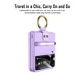thumbnail image 6 of Allytech Case for Samsung Galaxy Z Flip 3 Cover with Pen, Ultra Thin Matte PC Protective Cover with Ring Holder 9H Glass All-Inclusive Camera Lens Protector Case for Galaxy Z Flip3 5G 2021, Purple, 6 of 9